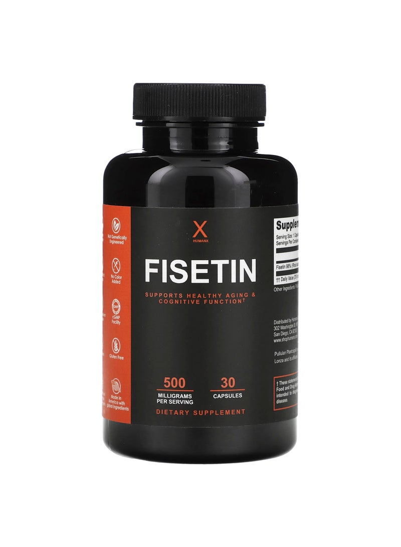 Fisetin, 500 mg, 30 Capsules